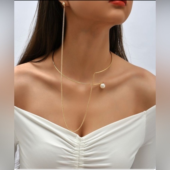 Quiet Luxury Boutique Jewelry - ✨NEW✨Elegant Gold Pearl Necklace earring choker
